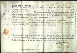 Deed by Married Women - Dinah Houchen-Original Ancestry