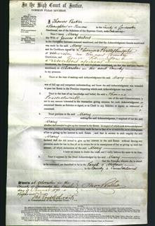 Court of Common Pleas - Mary Herbert-Original Ancestry