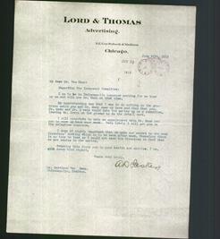 Letterhead - Lord & Thomas