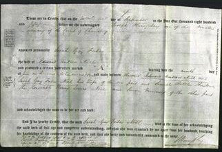 Deed by Married Women - Sarah Gay Forbes Noel-Original Ancestry