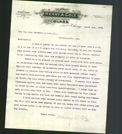 Letterhead - Henry A. Cole