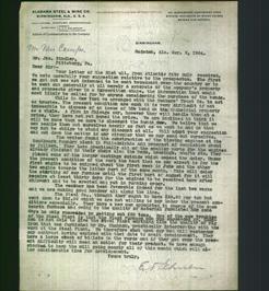 Letterhead - Alabama Steel And Wire Co.