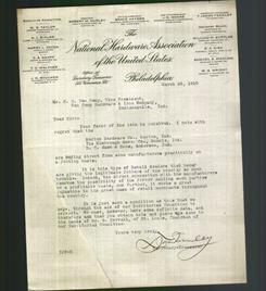 Letterhead - The National Hardware Association of the United States