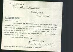 Letterhead - Room No. 10 and 11. City Bank Building