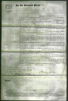 Court of Common Pleas - Caroline Julia Buckton Christian-Original Ancestry