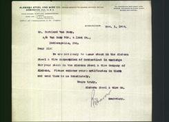 Letterhead - Alabama Steel And Wire Co.