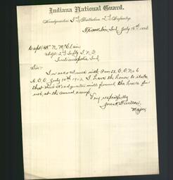 Letterhead - Indiana National Guard