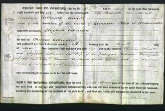 Deed by Married Women - Elizabeth Atkinson-Original Ancestry