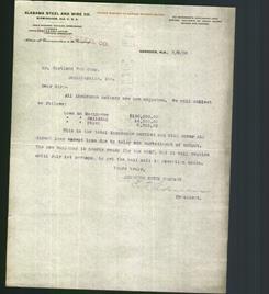 Letterhead - Alabama Steel And Wire Co.