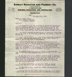 Letterhead - Shirley Radiator and Foundry Company