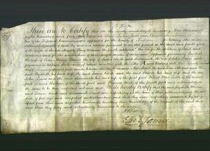 Deed by Married Women - Elizabeth Morris, Ellionor Birch and Susannah Davis-Original Ancestry