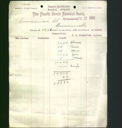 Bank Letterhead - Fourth Street National Bank