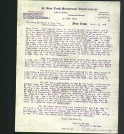 Letterhead - At New York Reciprocal Underwriters