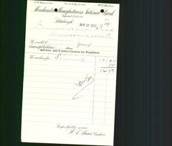 Bank Letterhead - Merchants & Manufacturers National Bank