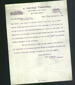 Letterhead - At Individual Underwriters