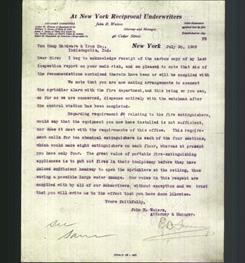 Letterhead - At New York Reciprocal Underwriters