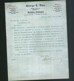 Letterhead - George L. Vinz