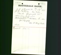 Bank Letterhead - Houtzdale Bank