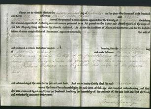 Deed by Married Women - Caroline Barker-Original Ancestry