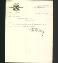 Letterhead - Artillery Battalion