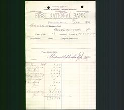 Bank Letterhead - First National Bank