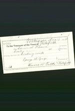 Wakefield, Massachusetts Payment Voucher - Samuel F Lane