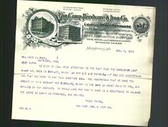 Letterhead - Van Camp Hardware & Iron Co.