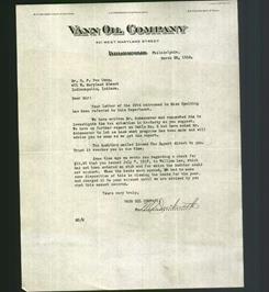 Letterhead - Vann Oil Company