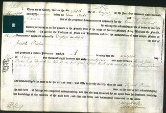 Deed by Married Women - Elizabeth Preston-Original Ancestry
