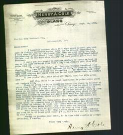 Letterhead - Henry A. Cole