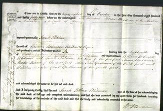 Deed by Married Women - Sarah Patience Whitmore-Original Ancestry