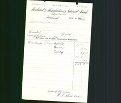 Bank Letterhead - Merchants & Manufacturers National Bank