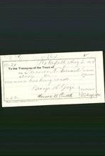 Wakefield, Massachusetts Payment Voucher - Turner N Seward