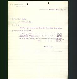 Business Letterhead - W. H. Patterson
