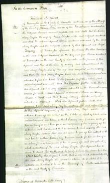Court of Common Pleas - Mary Clayton-Original Ancestry
