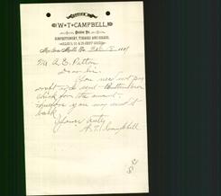 Business Letterhead - W. T. Campbell