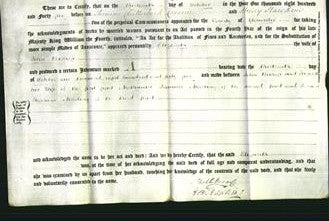 Deed by Married Women - Elizabeth Bishop-Original Ancestry