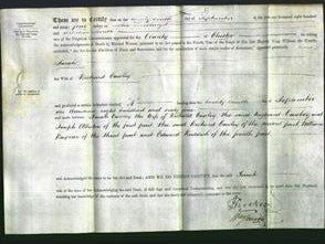Deed by Married Women - Sarah Cawley-Original Ancestry