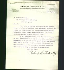 Letterhead - Hilands, Gartside & Co.