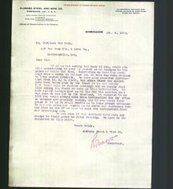 Letterhead - Alabama Steel And Wire Co.