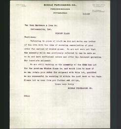 Letterhead - Biddle Purchasing Co.