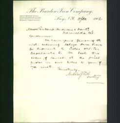 Letterhead - The Burden Iron Company
