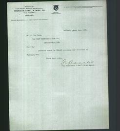 Letterhead - American Steel & Wire Co.