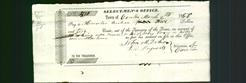 Receipt - Horatio Bisbee