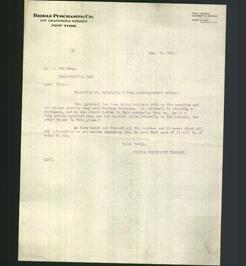 Letterhead - Biddle Purchasing Co.