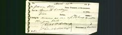 Receipt - Cyrus H. Coolidge and Gideon Ellis