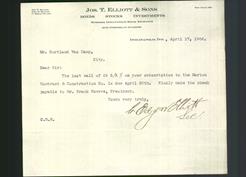 Letterhead - Jos T. Elliot & Sons