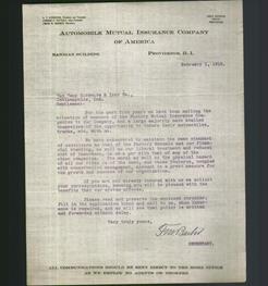 Letterhead - Automobile Mutual Insurance Company
