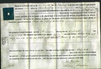 Deed by Married Women - Eliza Cole-Original Ancestry