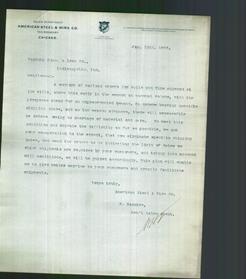 Letterhead - American Steel & Wire Co.